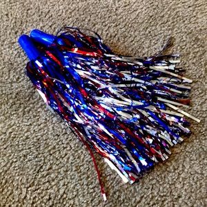 Cheer equipment, like Pom Pom’s